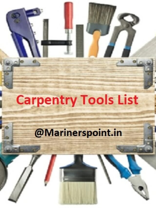 Various Carpentry Tools List
